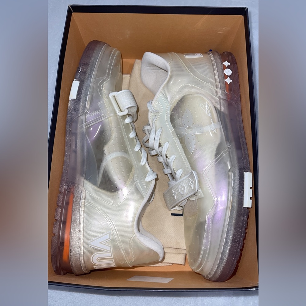 Selling these in US size 13, LV 12. Designed by Virgil Abloh